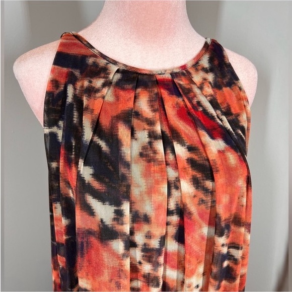 EUC London Times Watercolor Print Shift Dress - Picture 7 of 13